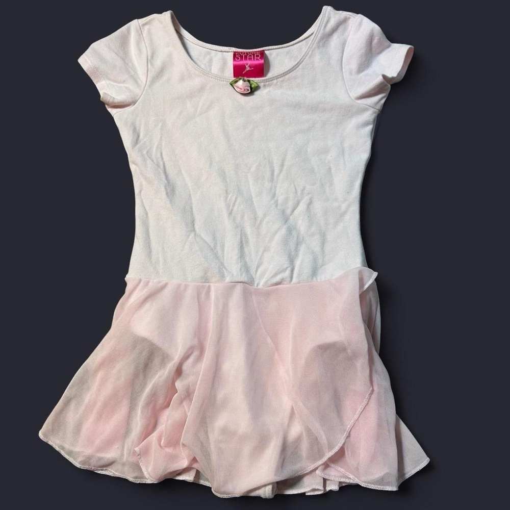 Classic Ballet Pink Leotard w/ Built-In Skirt 🩰 | Future Star | Size Small